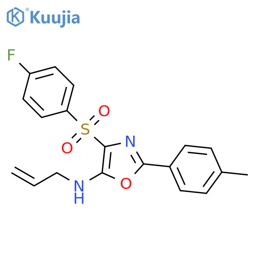 4-(4-fluorobenzenesulfonyl)-2-(4-methylphenyl)-N-(prop-2-en-1-yl)-1,3-oxazol-5-amine structure