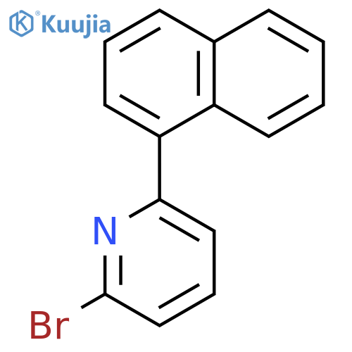 PYRIDINE, 2-BROMO-6-(1-NAPHTHALENYL)- structure