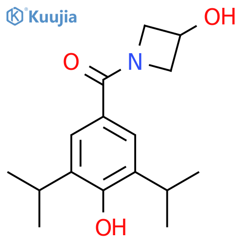 3-AZETIDINOL, 1-[4-HYDROXY-3,5-BIS(1-METHYLETHYL)BENZOYL]- structure