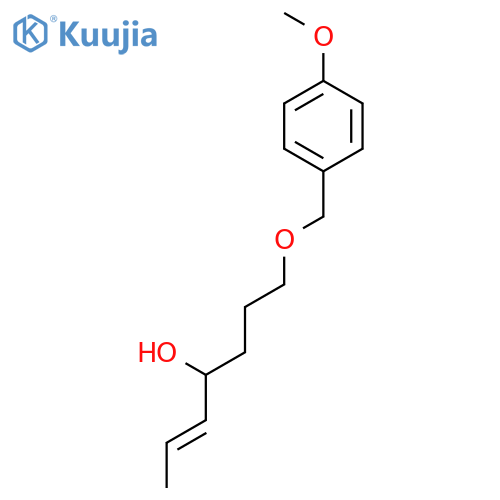 2-Hepten-4-ol, 7-[(4-methoxyphenyl)methoxy]-, (2E)- structure