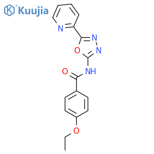 4-ethoxy-N-5-(pyridin-2-yl)-1,3,4-oxadiazol-2-ylbenzamide structure