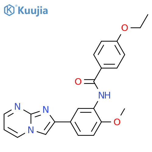 4-ethoxy-N-(5-{imidazo1,2-apyrimidin-2-yl}-2-methoxyphenyl)benzamide structure