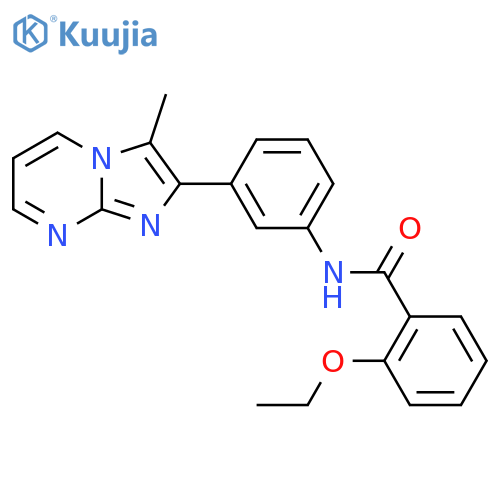 2-ethoxy-N-(3-{3-methylimidazo1,2-apyrimidin-2-yl}phenyl)benzamide structure