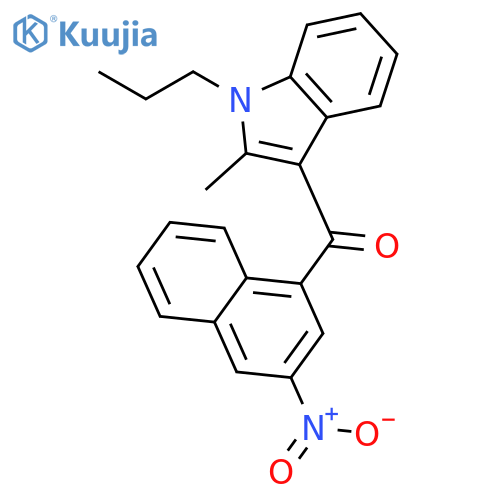 METHANONE, (2-METHYL-1-PROPYL-1H-INDOL-3-YL)(3-NITRO-1-NAPHTHALENYL)- structure