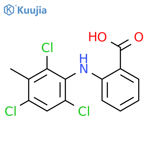 2-(2,4,6-Trichloro-3-methylanilino)benzoic acid structure