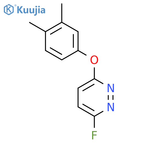3-(3,4-dimethylphenoxy)-6-fluoro-Pyridazine structure
