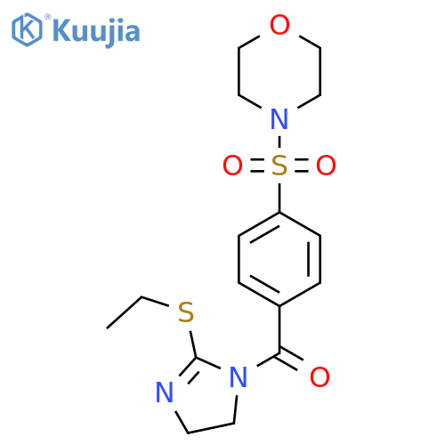 4-{4-2-(ethylsulfanyl)-4,5-dihydro-1H-imidazole-1-carbonylbenzenesulfonyl}morpholine structure