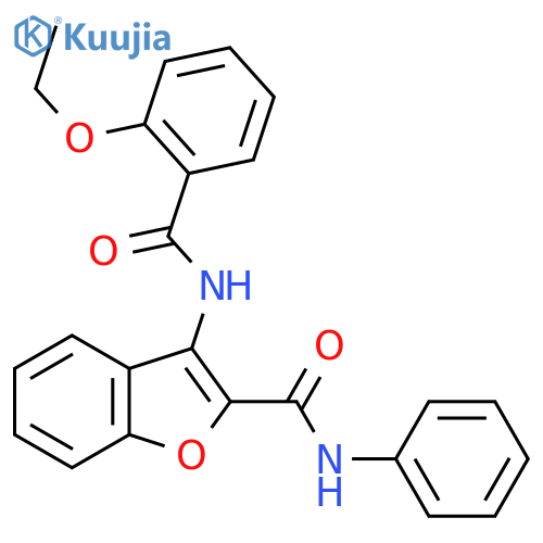 3-(2-ethoxybenzamido)-N-phenyl-1-benzofuran-2-carboxamide structure