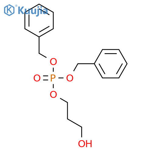PHOSPHORIC ACID, 3-HYDROXYPROPYL BIS(PHENYLMETHYL) ESTER structure