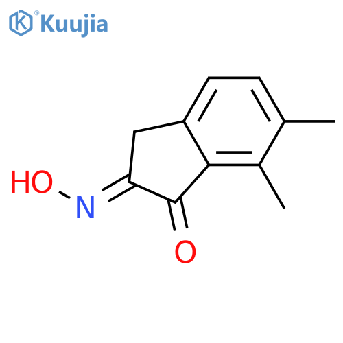 1H-Indene-1,2(3H)-dione, 6,7-dimethyl-, 2-oxime structure