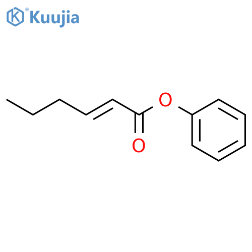 2-Hexenoic acid, phenyl ester structure