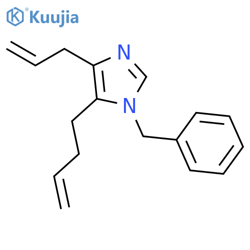 1H-Imidazole, 5-(3-butenyl)-1-(phenylmethyl)-4-(2-propenyl)- structure