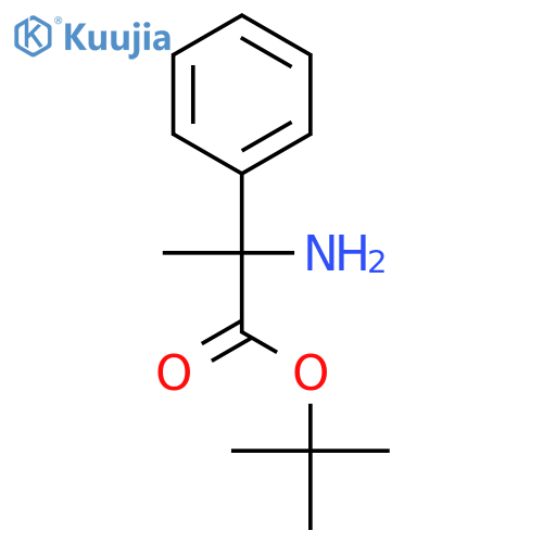 Benzeneacetic acid, α-amino-α-methyl-, 1,1-dimethylethyl ester, (αS)- structure
