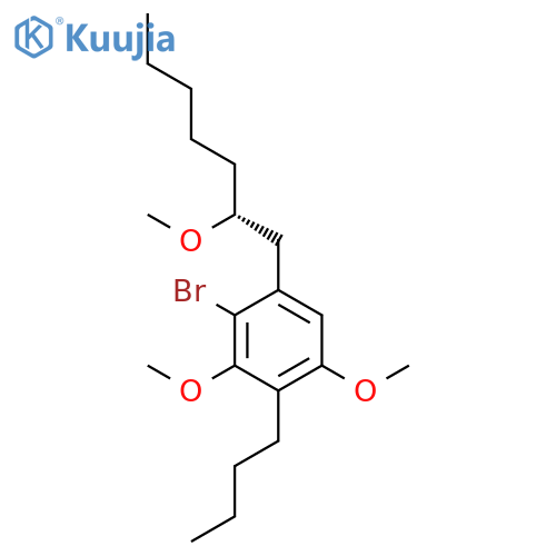 BENZENE, 2-BROMO-4-BUTYL-3,5-DIMETHOXY-1-[(2R)-2-METHOXYHEPTYL]- structure