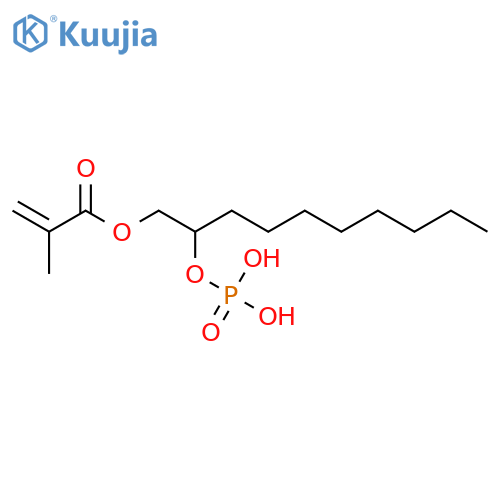 2-Propenoic acid, 2-methyl-, 2-(phosphonooxy)decyl ester structure