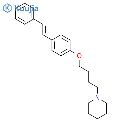 PIPERIDINE, 1-[4-[4-[(1E)-2-PHENYLETHENYL]PHENOXY]BUTYL]- structure