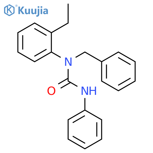 UREA, N-(2-ETHYLPHENYL)-N'-PHENYL-N-(PHENYLMETHYL)- structure