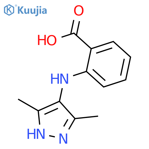 BENZOIC ACID, 2-[(3,5-DIMETHYL-1H-PYRAZOL-4-YL)AMINO]- structure