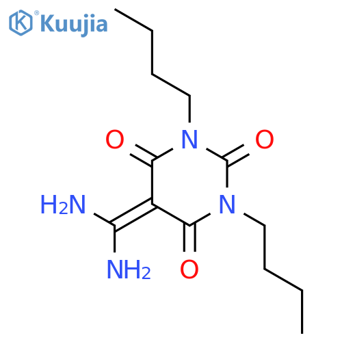 2,4,6(1H,3H,5H)-Pyrimidinetrione, 1,3-dibutyl-5-(diaminomethylene)- structure