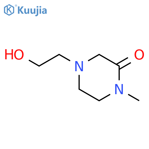 4-(2-hydroxyethyl)-1-methyl-2-Piperazinone structure