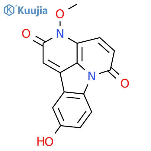 10-hydroxy-3-methoxy-3H-indolo[3,2,1-de][1,5]naphthyridine-2,6-dione structure