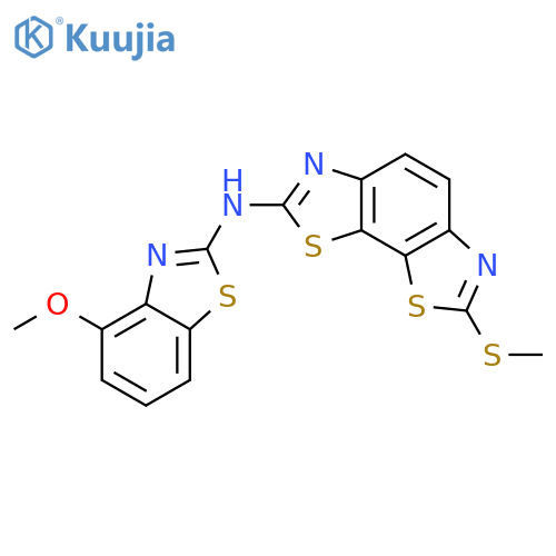 n-(4-methoxybenzodthiazol-2-yl)-7-(methylthio)benzo1,2-d:4,3-d'bis(thiazole)-2-amine structure