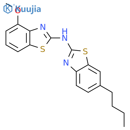 6-butyl-N-(4-methoxy-1,3-benzothiazol-2-yl)-1,3-benzothiazol-2-amine structure