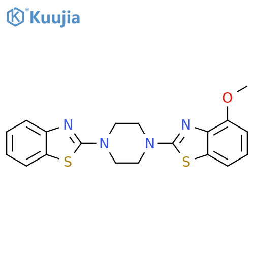 2-4-(1,3-benzothiazol-2-yl)piperazin-1-yl-4-methoxy-1,3-benzothiazole structure