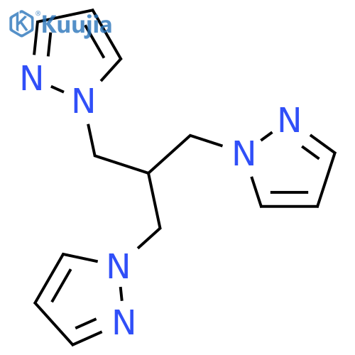 1H-PYRAZOLE, 1,1'-[2-(1H-PYRAZOL-1-YLMETHYL)-1,3-PROPANEDIYL]BIS- structure