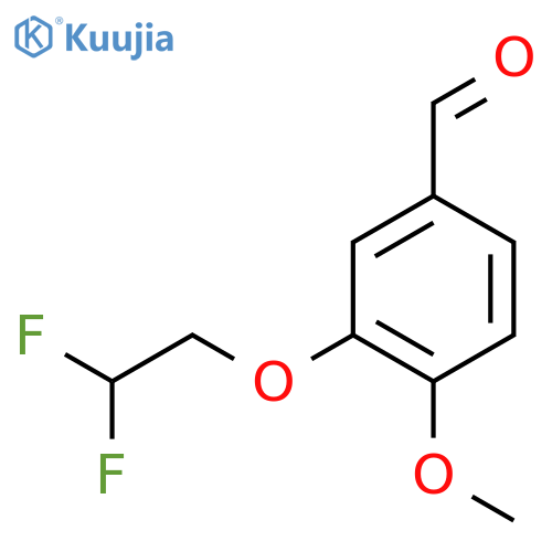 BENZALDEHYDE, 3-(2,2-DIFLUOROETHOXY)-4-METHOXY- structure