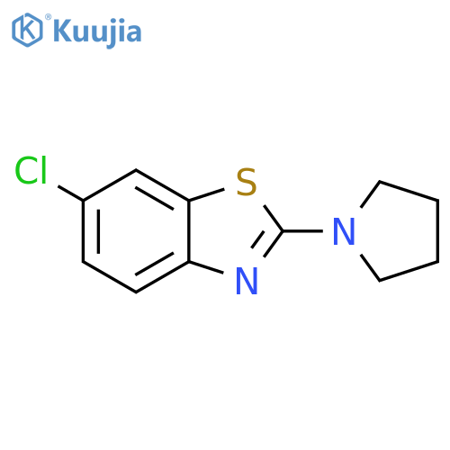 6-chloro-2-(pyrrolidin-1-yl)-1,3-benzothiazole structure