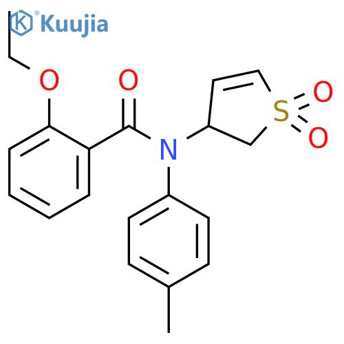 N-(1,1-dioxo-2,3-dihydro-1lambda6-thiophen-3-yl)-2-ethoxy-N-(4-methylphenyl)benzamide structure