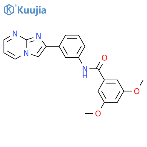 N-(3-{imidazo1,2-apyrimidin-2-yl}phenyl)-3,5-dimethoxybenzamide structure