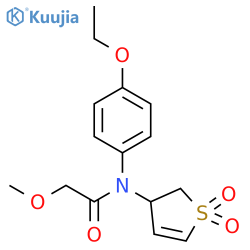 N-(1,1-dioxo-2,3-dihydro-1lambda6-thiophen-3-yl)-N-(4-ethoxyphenyl)-2-methoxyacetamide structure