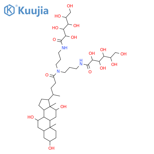 N,N-Bis3-D-gluconamidopropylcholamide structure