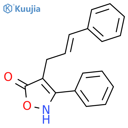 5(2H)-Isoxazolone, 3-phenyl-4-(3-phenyl-2-propenyl)- structure