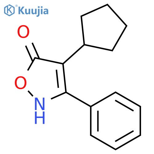 5(2H)-ISOXAZOLONE, 4-CYCLOPENTYL-3-PHENYL- structure