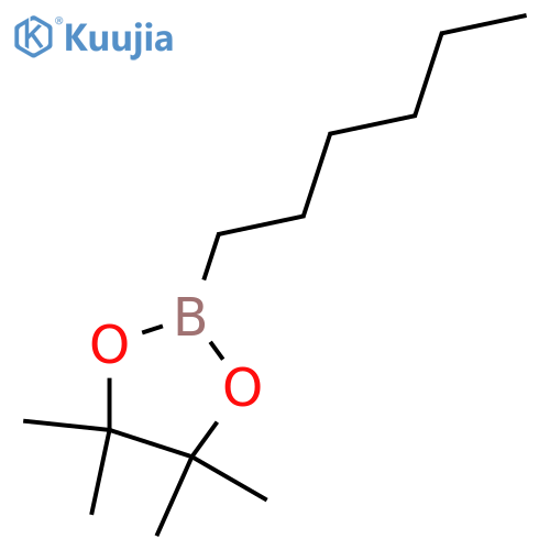2-hexyl-4,4,5,5-tetramethyl-1,3,2-dioxaborolane structure