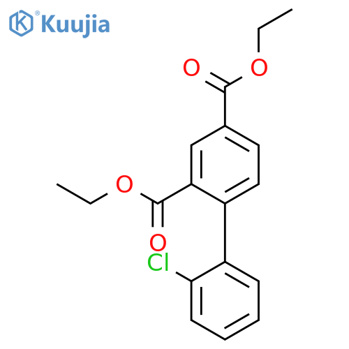 [1,1'-BIPHENYL]-2,4-DICARBOXYLIC ACID, 2'-CHLORO-, DIETHYL ESTER structure
