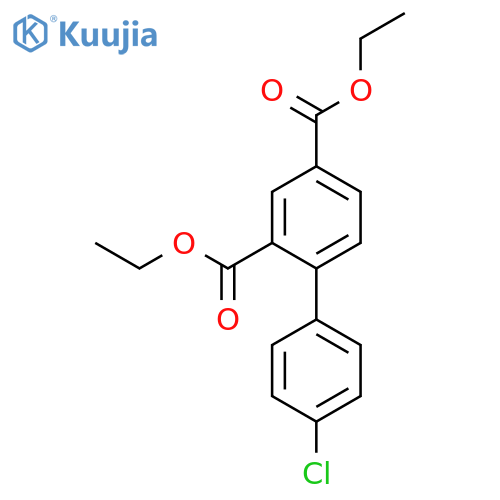 [1,1'-BIPHENYL]-2,4-DICARBOXYLIC ACID, 4'-CHLORO-, DIETHYL ESTER structure