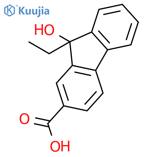 9H-FLUORENE-2-CARBOXYLIC ACID, 9-ETHYL-9-HYDROXY- structure