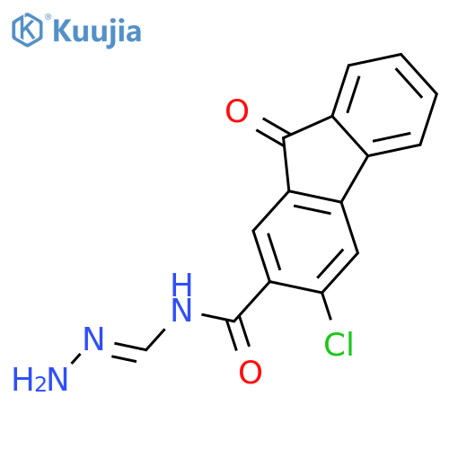 9H-FLUORENE-2-CARBOXAMIDE, N-(AMINOIMINOMETHYL)-3-CHLORO-9-OXO- structure