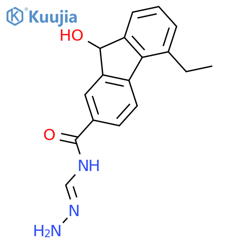 9H-FLUORENE-2-CARBOXAMIDE, N-(AMINOIMINOMETHYL)-5-ETHYL-9-HYDROXY- structure