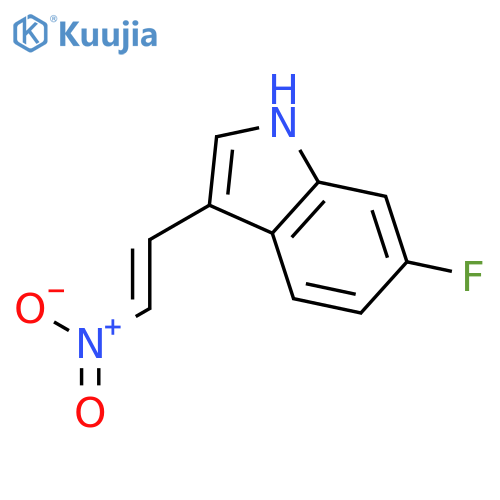 6-fluoro-3-[(E)-2-nitroethenyl]-1H-indole structure