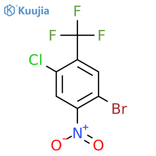 1-Bromo-4-chloro-2-nitro-5-(trifluoromethyl)-benzene structure