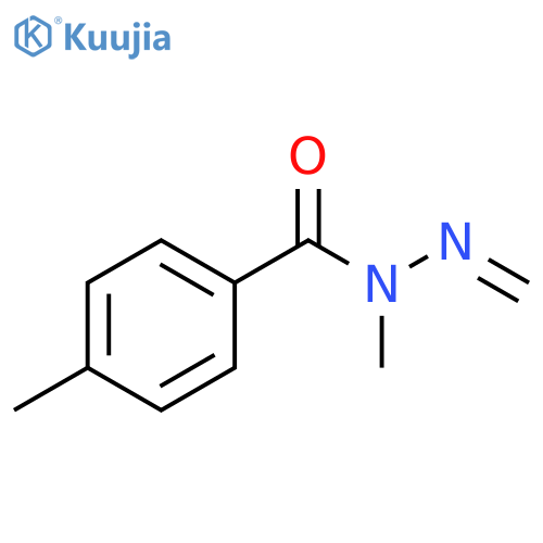 Benzoic acid, 4-methyl-, methylmethylenehydrazide structure