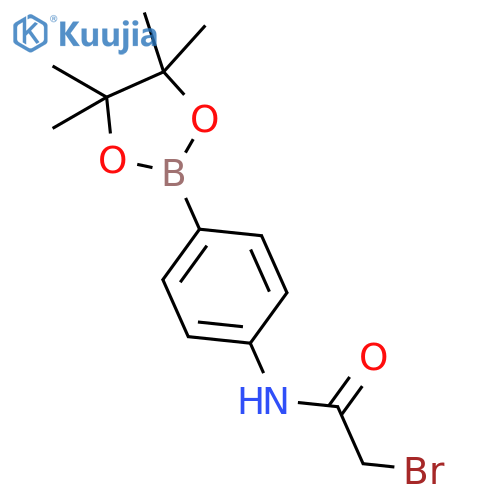 4-(2-Bromoacetamido)phenylboronic acid, pinacol ester structure
