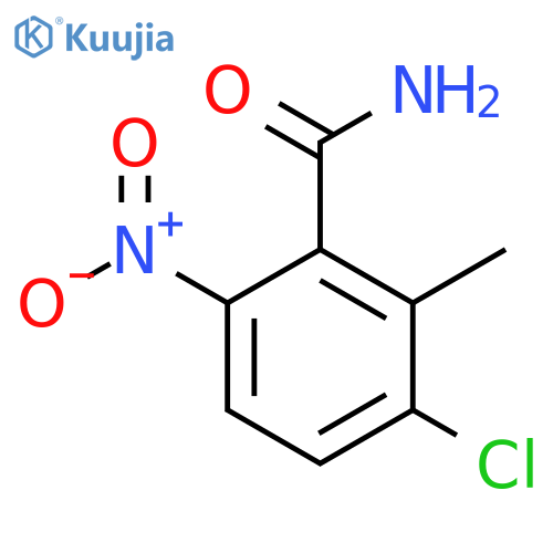 3-Chloro-2-methyl-6-nitrobenzamide structure
