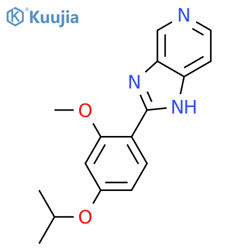 1H-IMIDAZO[4,5-C]PYRIDINE, 2-[2-METHOXY-4-(1-METHYLETHOXY)PHENYL]- structure