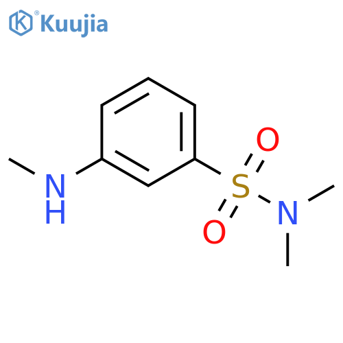 N,N-dimethyl-3-(methylamino)benzene-1-sulfona
mide structure